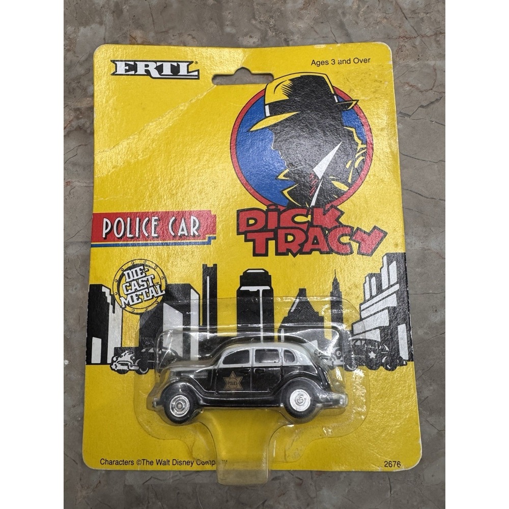 1990 Ertl Dick Tracy Police Car 2676 Die Cast Car 1:64
